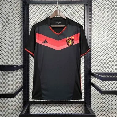 16-17 Recife Sport Black Retro Kit Vintage Shirt