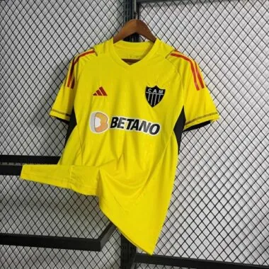 2023/24 Atletico Mineiro Goalkeeper Yellow Soccer Jerseys