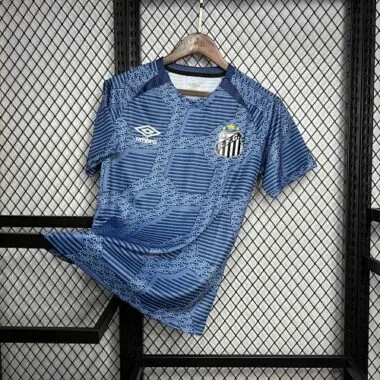 24-25 Santos Training Blue Kit Soccer Uniform