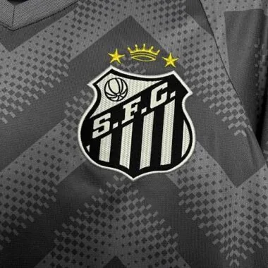 Equipación de entrenamiento gris del Santos 24-25: ropa de fútbol
