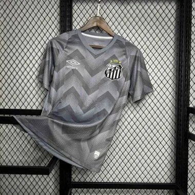 Equipación de entrenamiento gris del Santos 24-25: ropa de fútbol