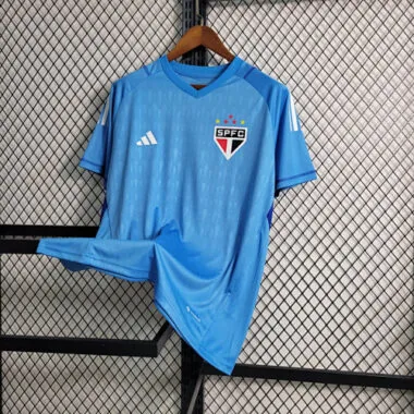 23-24 Sao Paulo Goalkeeper Blue S-4XL Cheap Soccer Jerseys