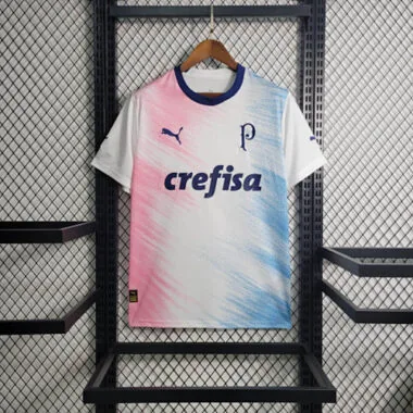 23-24 Palmeiras Special Edition White&amp;Pink S-4XL Cheap Soccer Jerseys