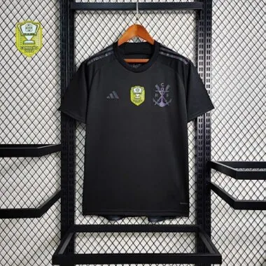 23-24 All sponsor+patch Flamengo Black Soccer Jerseys