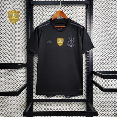 23-24 All sponsor+patch Flamengo Black Soccer Jerseys