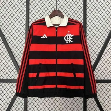 2023/24 Flamengo Trench Coat Reversible Windbreaker Double-Sides Jacket