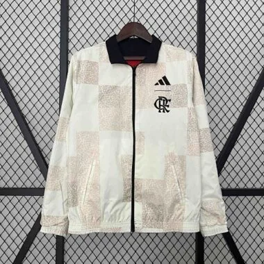 2023/24 Flamengo Trench Coat Reversible Windbreaker Double-Sides Jacket