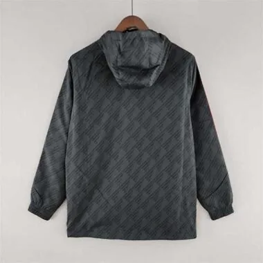 22-23 Flamengo Windbreaker Black Red Edge