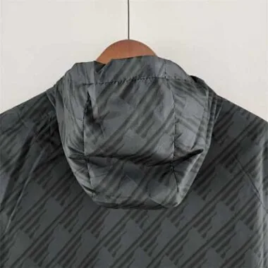 22-23 Flamengo Windbreaker Black Red Edge