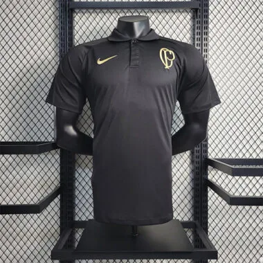 Conjunto de entrenamiento negro de POLO Corinthians 23-24