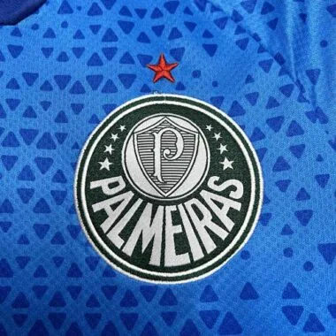 2024/25 Palmeiras Goalkeeper Blue Kit Football Uniform