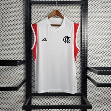 23-24 Flamengo Training Suit White Tank Top