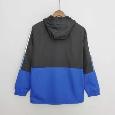 22-23 Flamengo black white blue windbreaker
