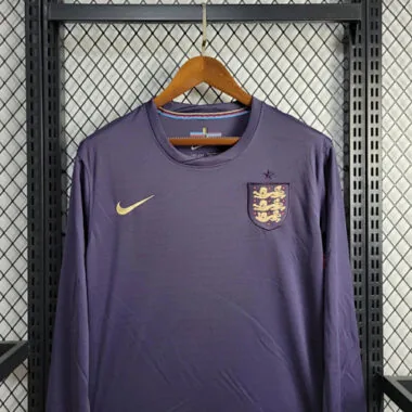 2024 England Away Long Sleeve Kit UEFA Euro Shirt