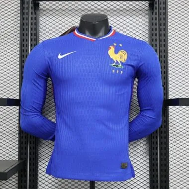 2024 France Home Long Sleeve Kit Player Version Shirt