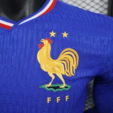 2024 France Home Long Sleeve Kit Player Version Shirt