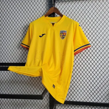 2024 Romania Home Kit UEFA Euro Shirt Best Jerseys Supplier