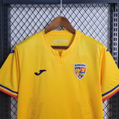 2024 Romania Home Kit UEFA Euro Shirt Best Jerseys Supplier