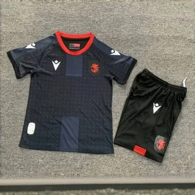 2024 Georgia Away Kid Kits UEFA Euro Youth Apparels Football AAAAJersey Supplier