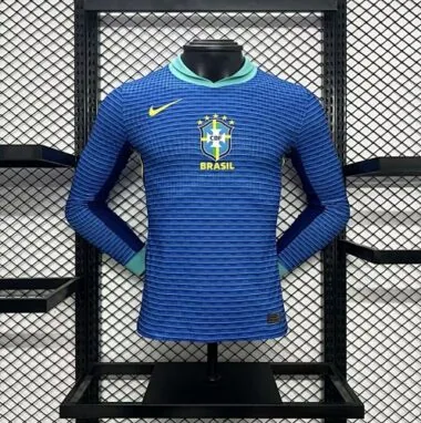 2024 Brazil Away Long Sleeve Kit Player Version Shirt
