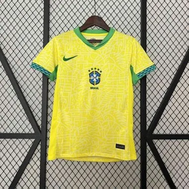 2024 Brazil Home Women Shirt Copa Amerca Apparel
