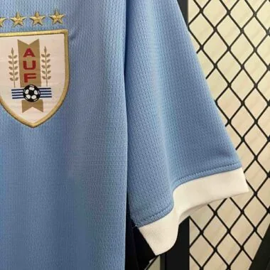 Equipamento de futebol da seleção do Uruguai para 2024 (equipamento de casa)