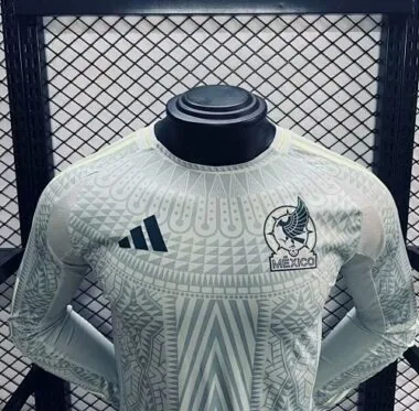 Camisa de manga comprida da seleção do México para jogos fora de casa em 2024, versão de jogador
