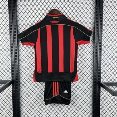 06-07 Retro Kids AC Milan Home Kit Cheap Football Jersey Wholesale Yupoo