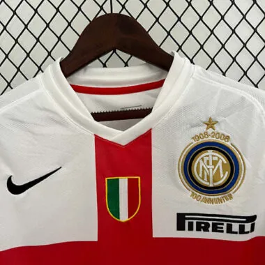 2007/08 retro Inter Milan visitante Kit camiseta de fútbol foto del álbum 3