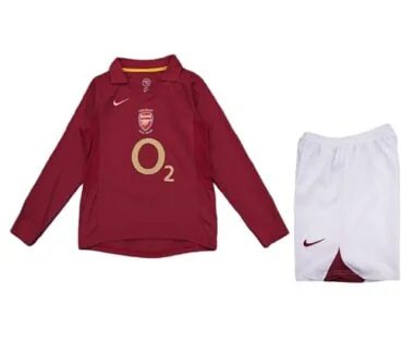 05-06 Kids Retro Home Long Sleeve Kit Cheap Football Jersey Wholesale Yupoo