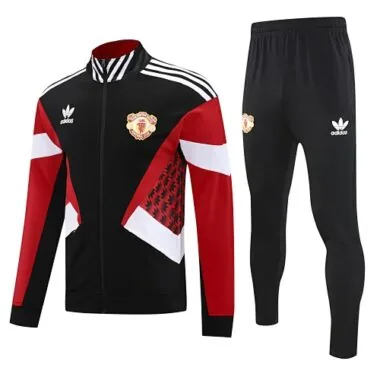 25-26 Retro Manchester United Training Kits Tracksuits Jacket Cheap Football Jersey Wholesale Yupoo