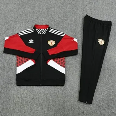 25-26 Retro Manchester United Training Kits Tracksuits Jacket Cheap Football Jersey Wholesale Yupoo