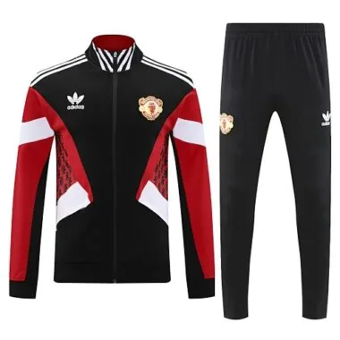 25-26 Retro Manchester United Training Kits Tracksuits Jacket Cheap Football Jersey Wholesale Yupoo