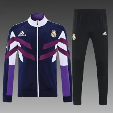 97-98 Retro Real Madrid Training Kits Tracksuits Jacket Cheap Football Jersey Wholesale Yupoo