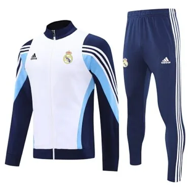 04-05 Retro Real Madrid Training Kits Tracksuits Jacket Cheap Football Jersey Wholesale Yupoo