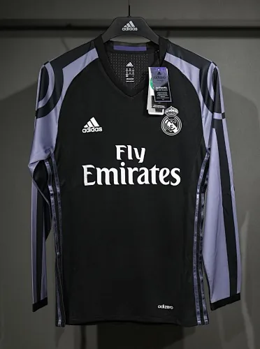 16-17 Retro Player Real Madrid Third Away Kit Long Sleeve Cheap Football Jersey Wholesale Yupoo