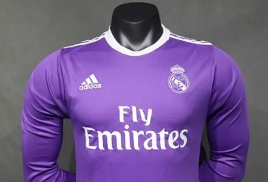 16-17 Retro Player Real Madrid Away Kit Long Sleeve Cheap Football Jersey Wholesale Yupoo