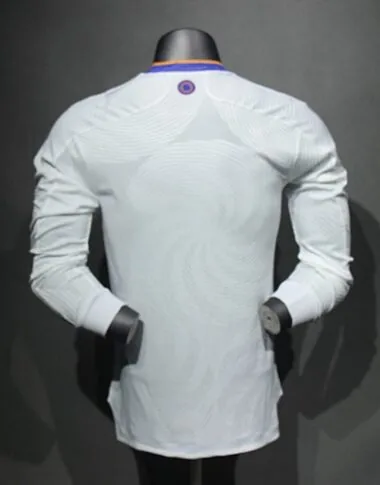 21-22 Retro Player Real Madrid Home Kit Long Sleeve Cheap Football Jersey Wholesale Yupoo