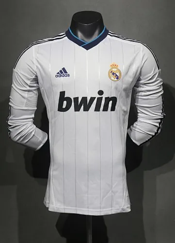 12-13 Retro Player Real Madrid Home Kit Long Sleeve Cheap Football Jersey Wholesale Yupoo