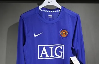 08-09 Retro Player Manchester United Third Away Kit Long Sleeve Football Jersey Wholesale Yupoo