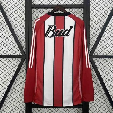 Retro 2003-04 River Plate uittenue met lange mouwen, maten S-XXL