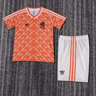 1988 Retro Kids Netherlands Home Kit