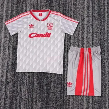 1989-91Retro Kids Liverpool Away Kit