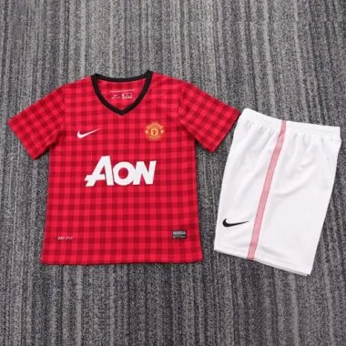 12-13 Retro Kids Manchester United Home Kit