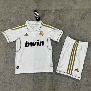 11-12 Retro Kids Real Madrid Home Kit