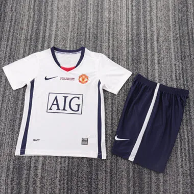 08-09 Retro Kids Manchester United Away Kit