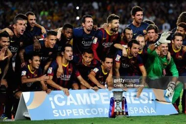 2013-14 Retro Barcelona Home Kit Player