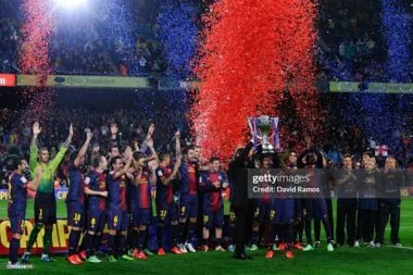 2012-13 Retro Barcelona Home Kit Player
