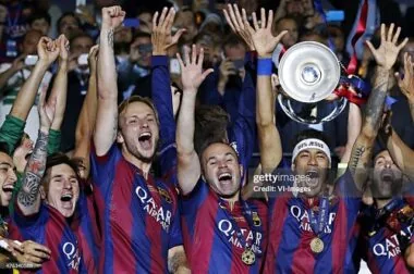 2014-15 Retro Barcelona Home Kit Player