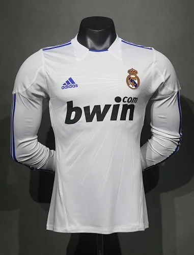 2010-11 Retro Real Madrid Home Kit Player Long Sleeves
